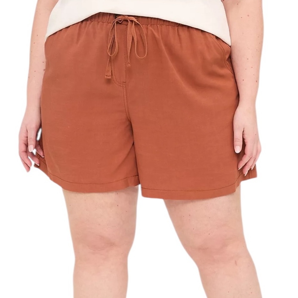 Lane Bryant  Brown Pull On Flowy Casual Shorts 18/20